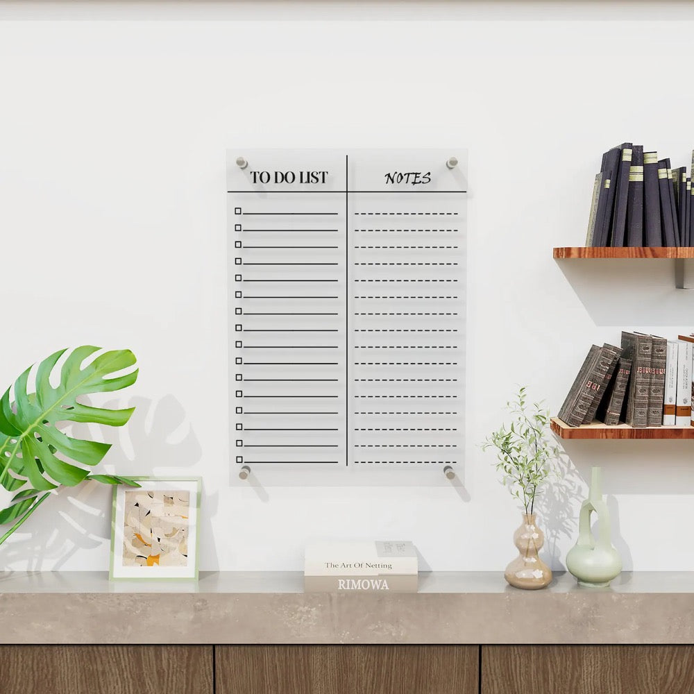 Personalized Acrylic To Do List Calendar, Custom Dry Erase Daily Tasks Planner, Acrylic To Do List Board for Wall,